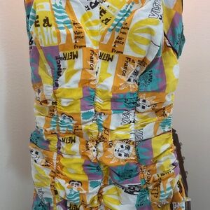 Rare Vintage LEE Swim Play Bathing Suit Pin Up 1950s French Vacation (S)